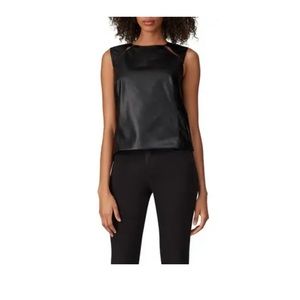 KF/KaufmanFranco Collective Faux Leather Cutout Sleeveless Top